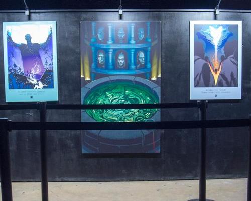 Specially commissioned artwork was also on display / HBO