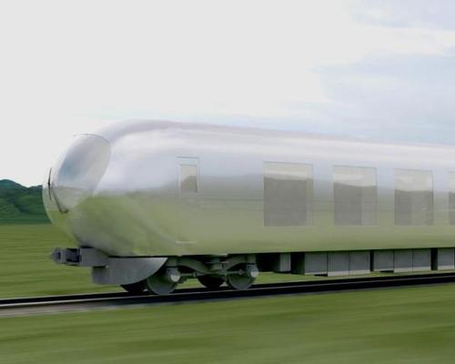The train's mirrored surface will allow it to blend into the passing landscape / Seibu Railway