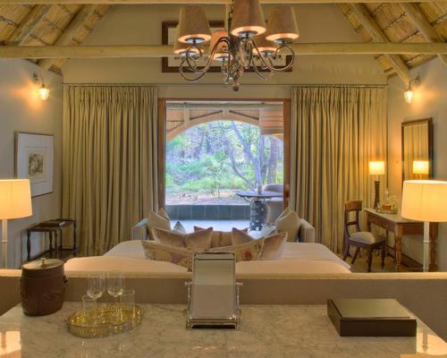 The lodge is undergoing renovations, including enlargements of the suites, with designs from Johannesburg-based FoxBrowne Creative
