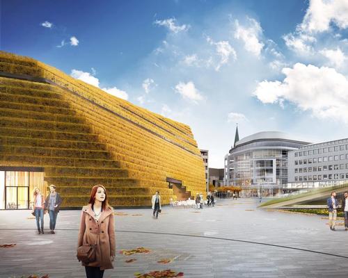 The building's natural exteriors will change with the seasons / CADMAN