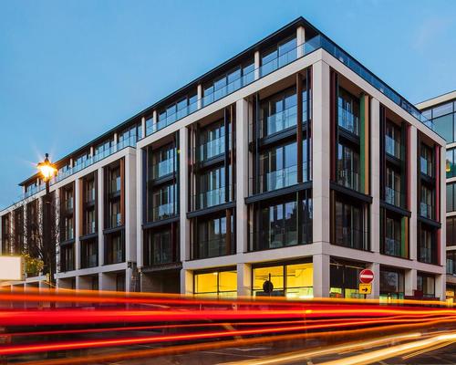 Squire and Partners created the seven-storey mixed-use block, called The Chilterns / Frogmore & Galliard Homes