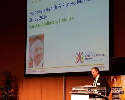 Karsten Hollasch of Deloitte at the European Health & Fitness Forum (EHFF) in Cologne, Germany, this morning (6 April)