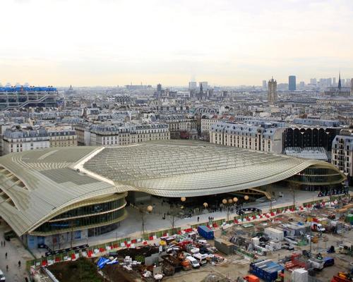 The design at Les Halles is known as the Canopy due to its enormous umbrella-like glass roof, which comprises 18,000 pieces of glass supported by 7,000 tonnes of steel / Thibault Camus/AP/Press Association Images