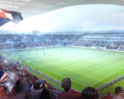 According to the club, the project will 'focus on the area, sport and fans' / JSK Architekci