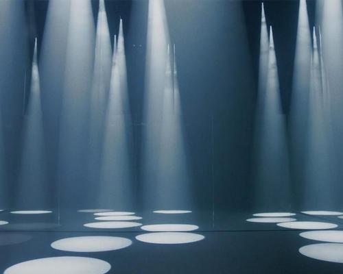 Coonical spotlights form a forest of countless abstract trees / COS
