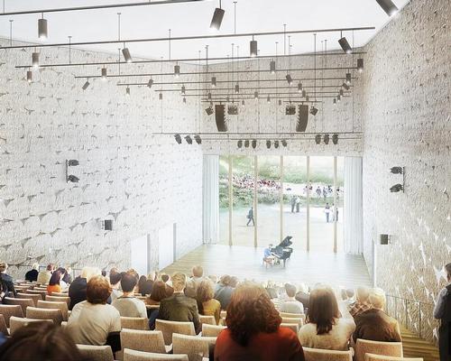 The library will feature an auditorium for cultural events and performances / Herzog & de Meuron