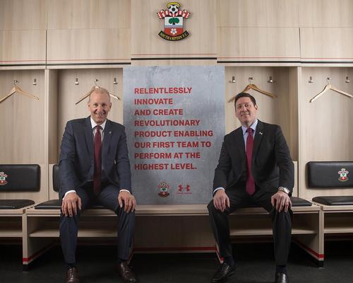 Southampton FC chair Ralph Krueger and Peter Murray, vice president of global sports marketing for Under Armour