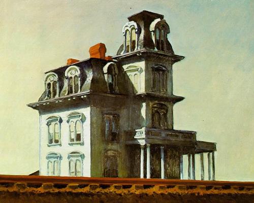 Edward Hopper's painting House by the Railroad was one of Parker's inspirations