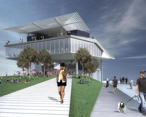Pedestrian and cycle paths and green space will feature on the pier / New St Pete Pier