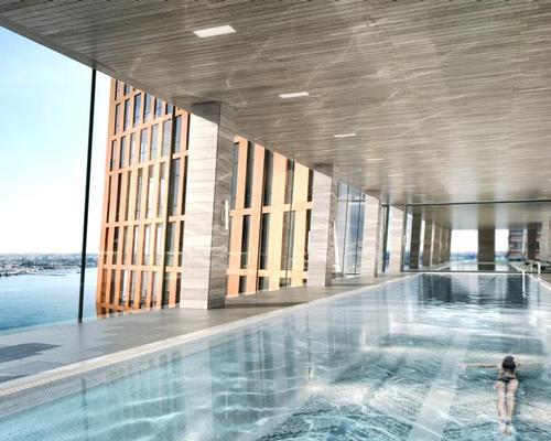 The swimming pool will provide a panoramic view across New York / MARCH
