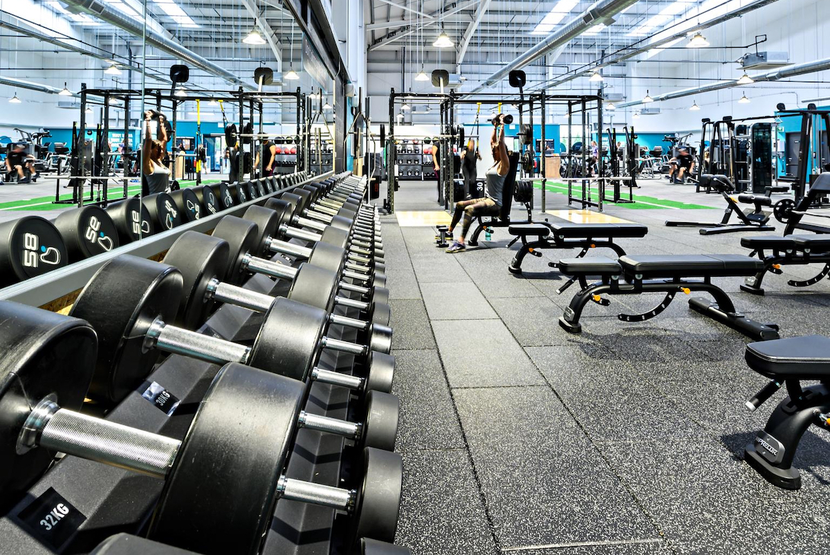 Specialist flooring at Pure Gym