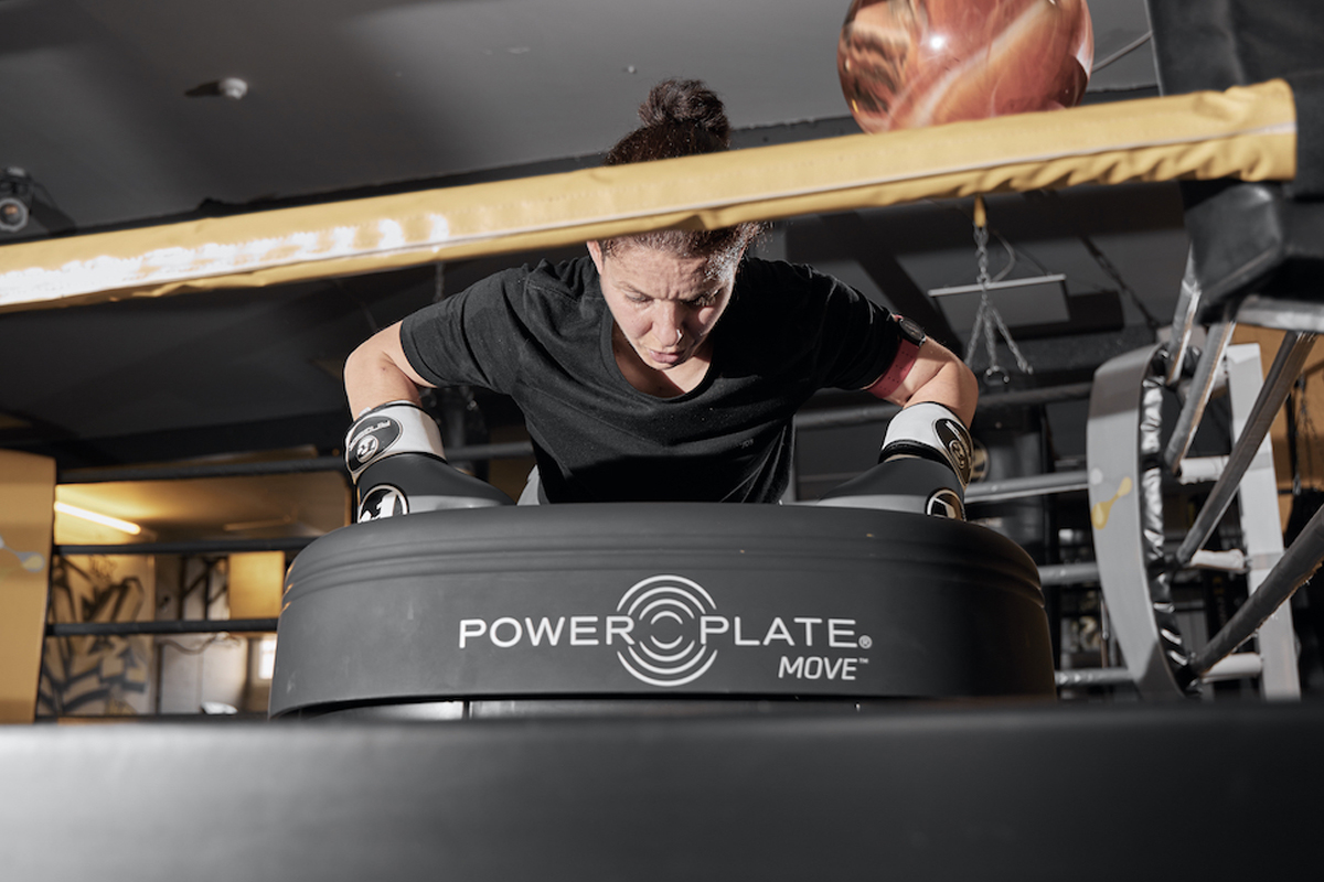 Power Plate being used within a boxing class