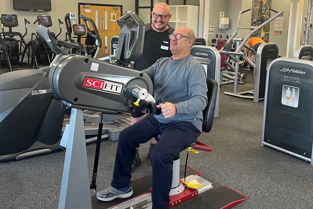 Alan Jackson with Steve Little, Healthy Life Coach, Serco Leisure, Bolton. / Serco Leisure