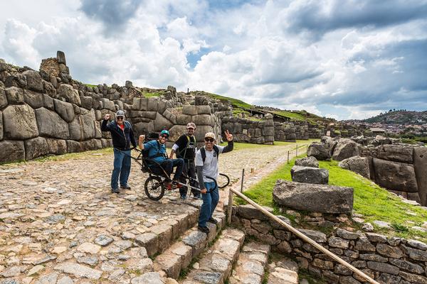 Parts of Machu Picchu that were previously inaccessible to disabled tourists can now be explored 