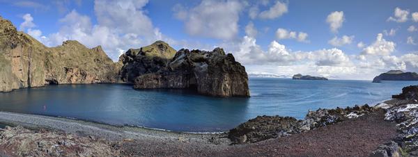 Klettsvik Bay on Heimaey Island, located off the coast of southern Iceland, is the home of the sanctuary
