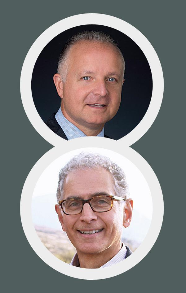 Hyatt’s CCO Mark Vondrasek (top) and CEO Mark Hoplamazian (above) are both wellbeing advocates