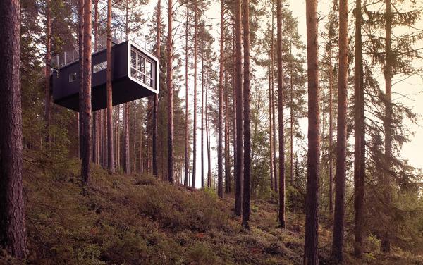 Northern Sweden’s Treehotel boasts a choice of seven unique accommodations