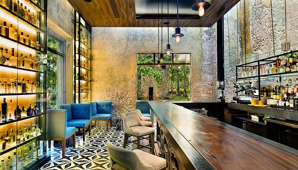 the Ixi’im restaurant is built in an abandoned textile factory 