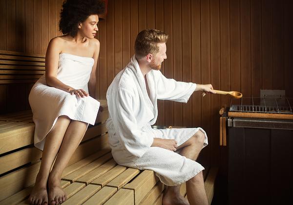 Frequent sauna users report increased 
mental wellbeing / nd3000/shutterstock