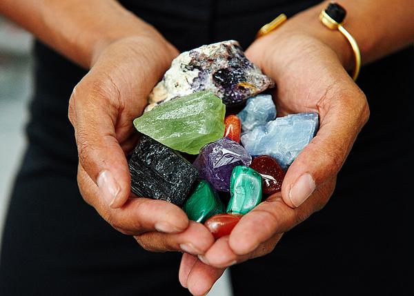 More than 700 pounds of gems have been used to decorate the spa