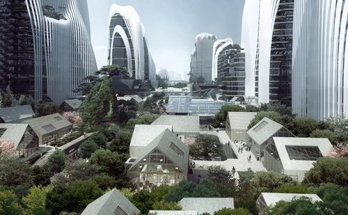 Construction is expected to conclude in 2020. / Courtesy of MAD Architects
