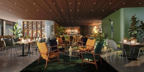 The building will also house the Traveller restaurant. / Courtesy of Powerhouse Company