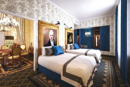 Interiors will feature an eclectic mix of Baroque, Renaissance, and classical styles. / Courtesy of Preferred Hotels & Resorts