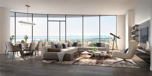 Residents will have full access to Avenue Bellevue's on-site Intercontinental Hotel. / Courtesy of Fortress Development