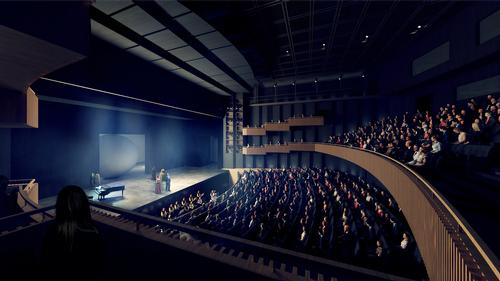 The new opera will feature an 800-seat auditorium.
/ Courtesy of Henning Larsen