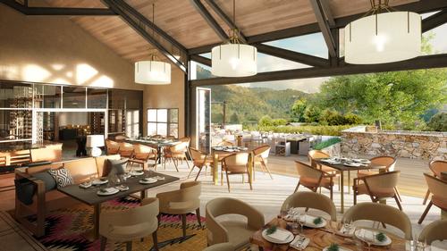 A vine-to-table restaurant will be on-site