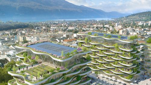 The property will also feature an aquaponic farm. / Courtesy of Vincent Callebaut