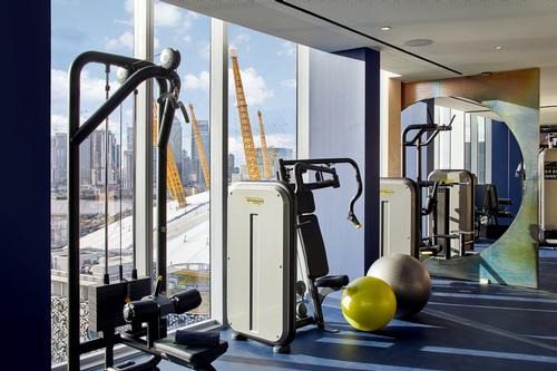 The workout areas offer spectacular views of the London cityscape. / Courtesy of Knight Dragon