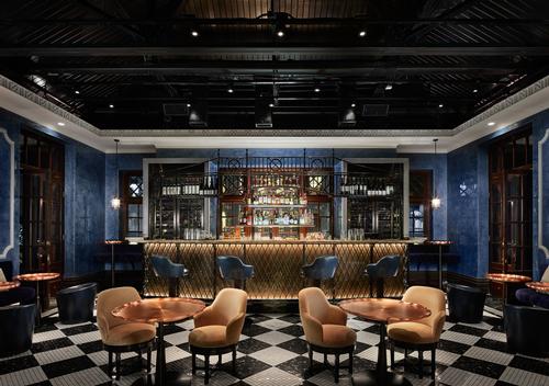 The composite but elegant appearance of the venues draws on the diverse experiences of the city's immigrants and police forces. / Courtesy of AB Concept
