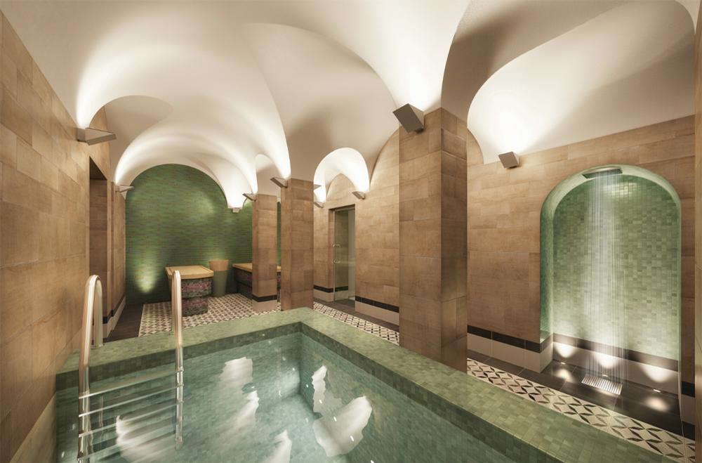The Turkish baths date back to 1838 The Turkish baths date back to 1838