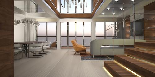 Apartments include walk-in closets and spacious living areas. / Courtesy of Blue World Voyages