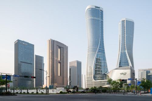 Raffles City Hangzhou was completed in 2017. / Courtesy of UNStudio