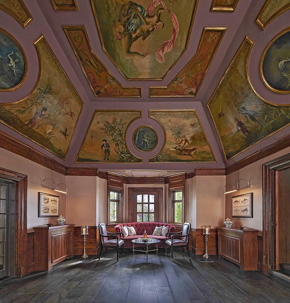 17th Century, Grade 1 listed frescoes have been restored