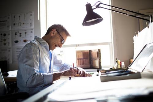 Mercadente at work as president of experience design firm Main Street Design