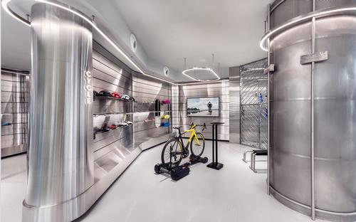 MOD said they wanted the boutique to have a futuristic, laboratory-style vibe. / Courtesy of Ministry of Design