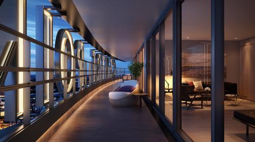 The property features 82 apartments including three penthouses. / Courtesy of Almacantar
