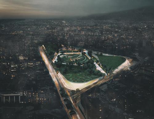 The site will also comprise hiking and biking paths. / Courtesy of ONZ Architects