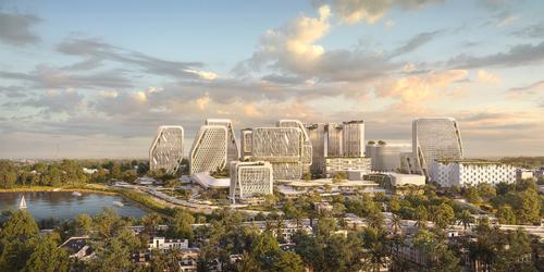 Karle Infra, the project's developer, will position data-gathering sensors throughout the city. / Courtesy of UNStudio