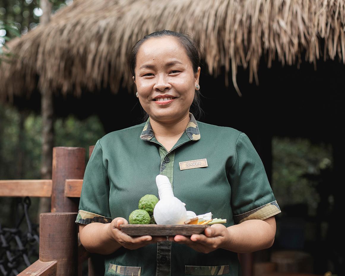 The Khmer Tonics Spa fuses alfresco riverside treatments with ancient Khmer practices and products made from natural, foraged ingredients / 