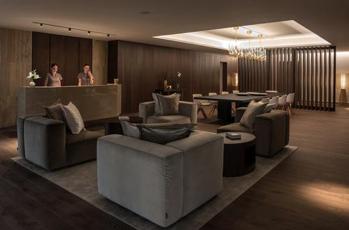 The architecture and interior design of the new build carried out by SB Architects, David Rockwell Studio and WA Interiors