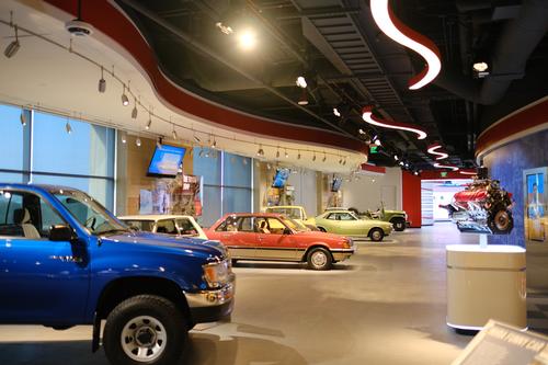 A number of classic historic Toyota cars are on display / JRA