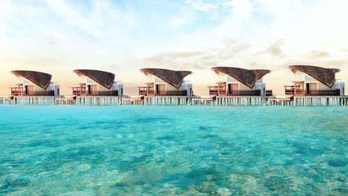 A further 32 villas will stand on stilts over the Laccadive Sea