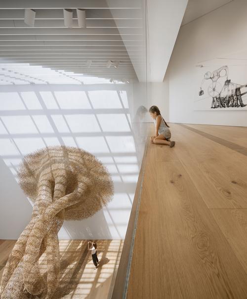 One of the first exhibits is a temporary installation by Japanese bamboo artist Tanabe Chikuunsai IV / NAARO