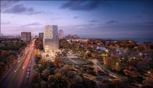 The design for the Obama Presidential Center Chicago, Illinois / Image by DBOX