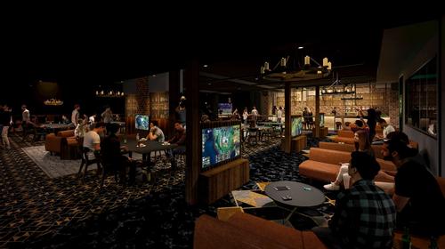 The basement level will also house a bar / Populous
