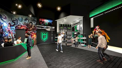 Visitors will be able to buy merchandise from a sales area / Populous